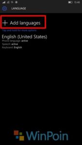 Cara Menambahkan Bahasa Lainnya di Windows 10 Mobile