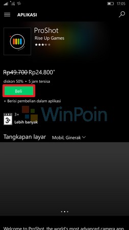 Cara Membeli Aplikasi dan Games di Windows 10 Mobile