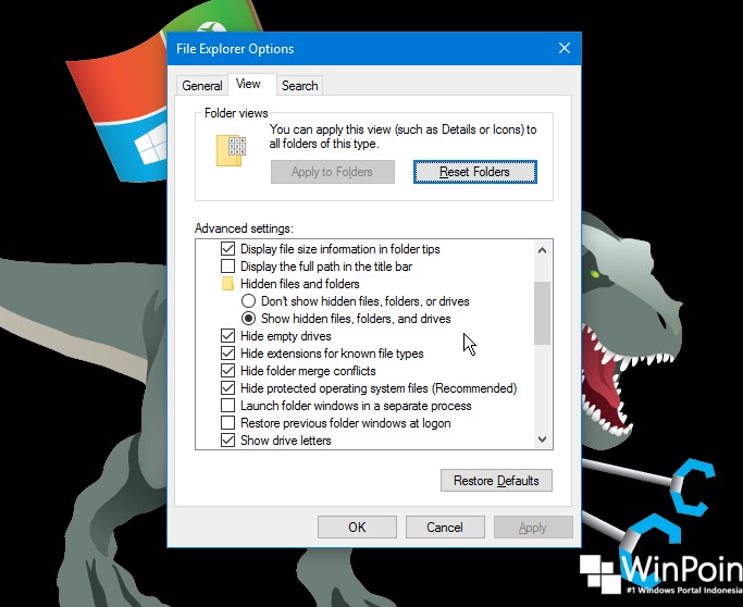 Cara Menampilkan File Tersembunyi di Windows 10 (3)