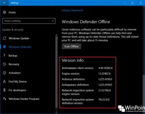 Cara Menemukan Versi Windows Defender di Windows 10 (4)