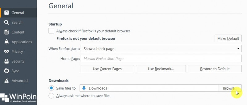 saat kau mendownload file dengan memakai Firefox Cara Mengganti Default Folder Download Mozilla Firefox