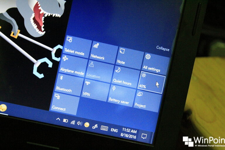 Cara Menghilangkan Quick Action dari Action Center Windows 10 (1)