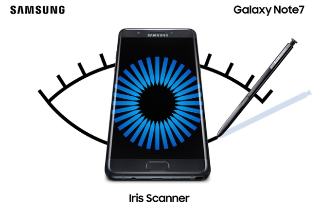 Iris Scanner Galaxy Note 7