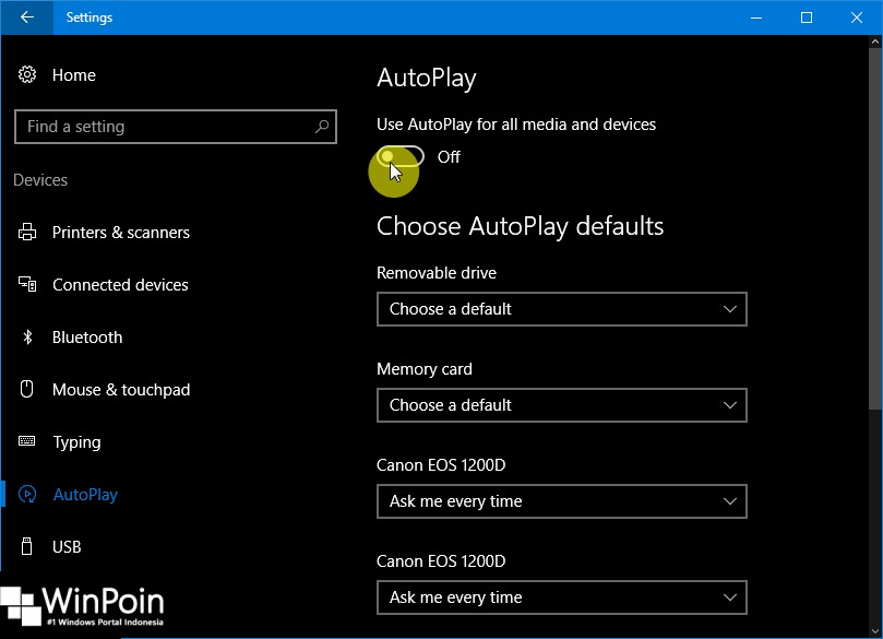 Mengkonfigurasi Fitur AutoPlay di Windows 10 (1)