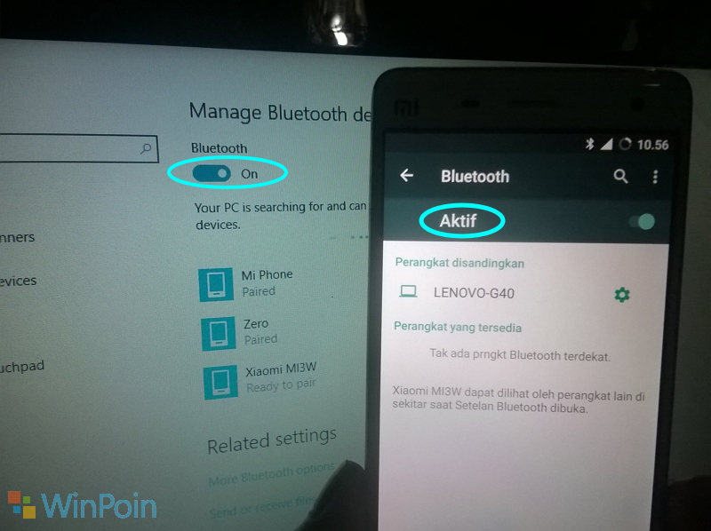 Cara Menyambungkan Bluetooth Ponsel dan Windows PC