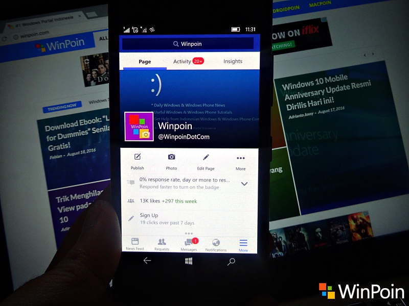 Facebook untuk Windows 10 Mobile: Buatan Microsoft vs Buatan Facebook