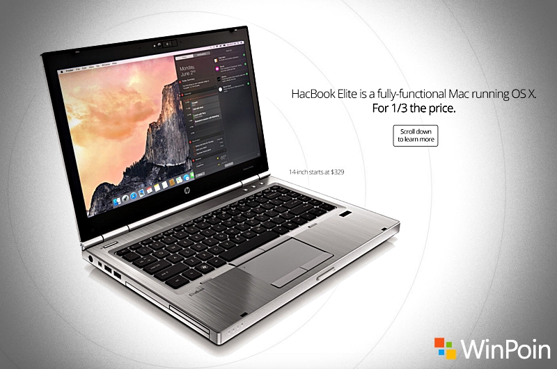 HacBook Elite: Laptop Hackintosh Seharga 4.3 Jutaan