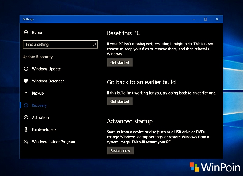 Cara Rollback dari Windows 10 Anniversary Update Jika Bermasalah