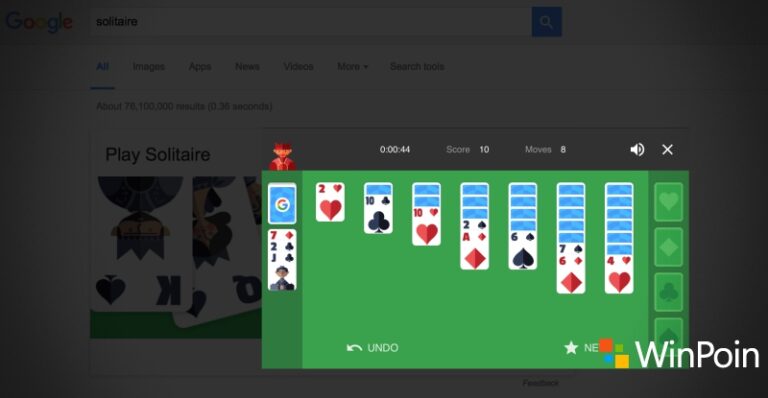 Sekarang Kamu Bisa Main Solitaire & Tic-Tac-Toe di Google Search