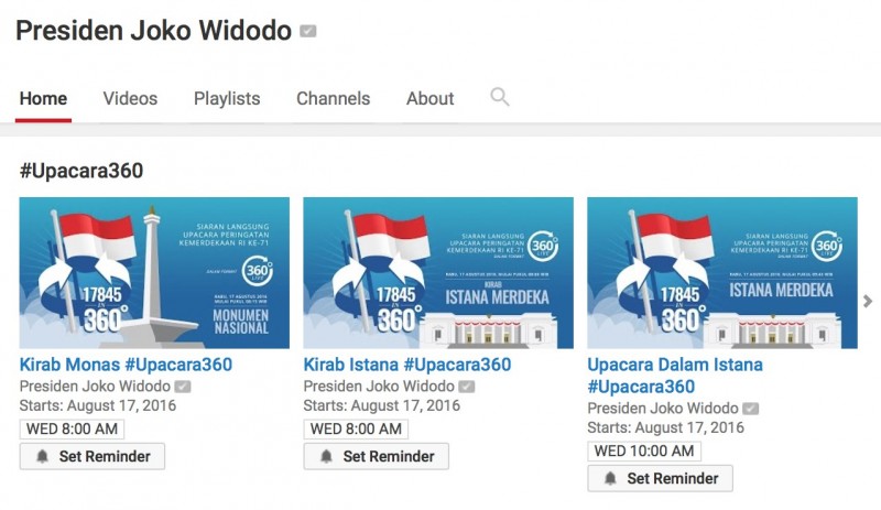  Nonton Langsung Upacara Kemerdekaan Berteknologi  Pertama di Indonesia: Nonton Langsung Upacara Kemerdekaan Berteknologi “360 Derajat”