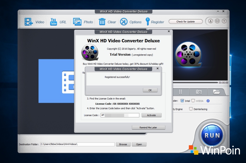 Dapatkan Lisensi WinX HD Video Converter Deluxe Senilai 471 Ribu, Gratis!