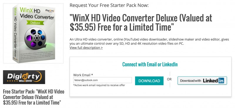 Dapatkan Lisensi WinX HD Video Converter Deluxe Senilai 471 Ribu, Gratis!