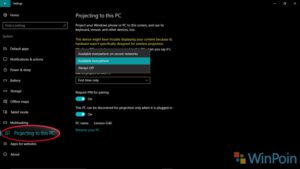 Cara Menjadikan Windows 10 PC Menjadi Wireless Display