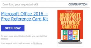 Gratis: Download Reference Card Windows 10 dan Microsoft Office 2016