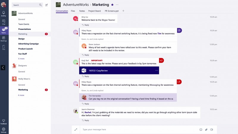 Microsoft Skype Teams Segera Dirilis untuk Bersaing dengan Slack