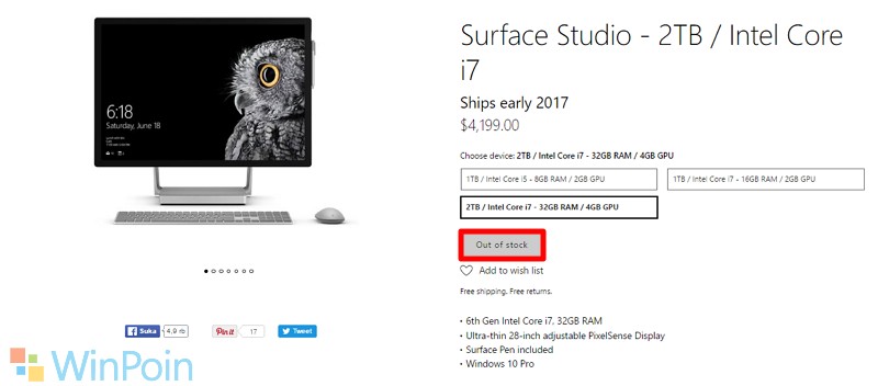 Surface Studio Laris Manis!