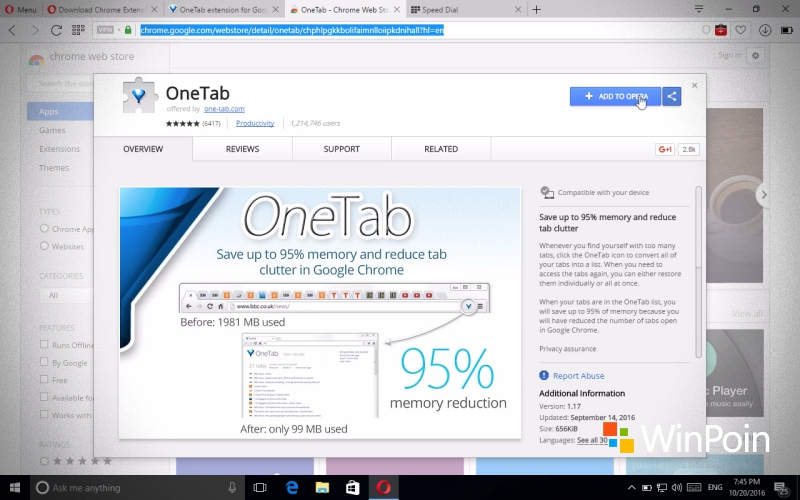 Cara Install Ekstensi Google Chrome di Opera