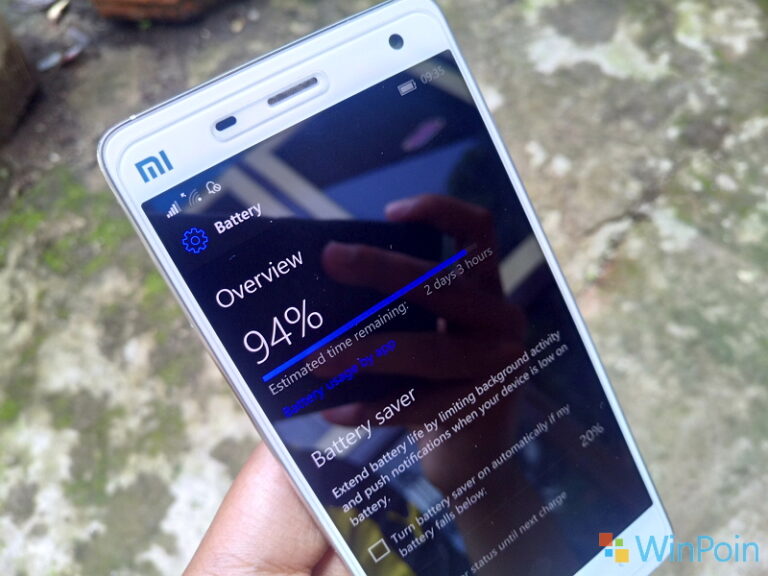 Menghemat Baterai Windows 10 Mobile - Tips #1