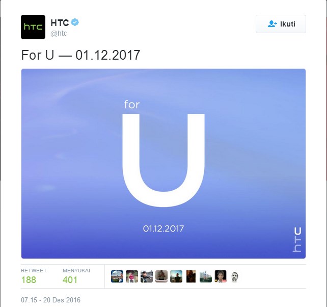 Teaser "For U" Rilis: Apa Gebrakan Baru dari HTC?