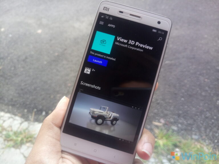 Secara Diam-Diam, Microsoft Sudah Merilis View 3D Preview ke Windows 10 Mobile