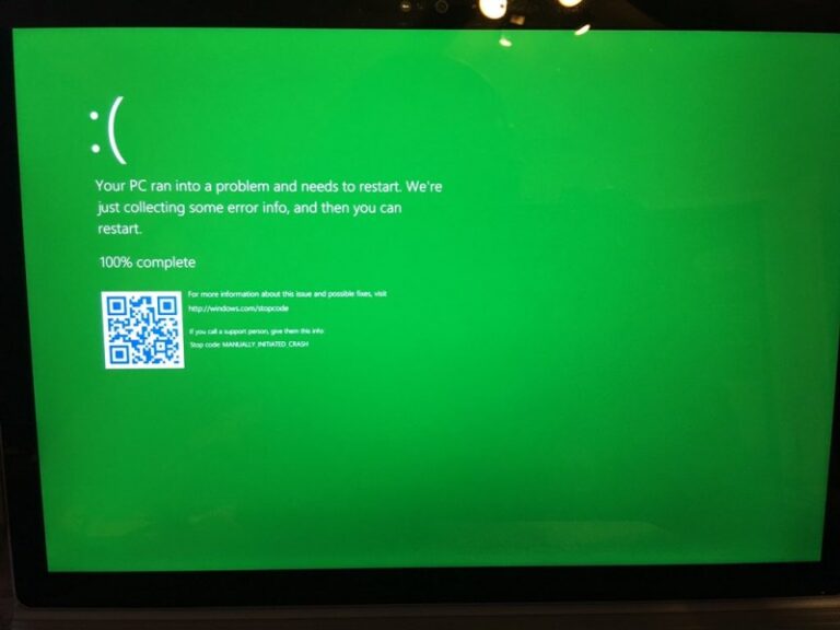 Wow... Blue Screen Diubah Menjadi Green Screen untuk Windows Insiders!