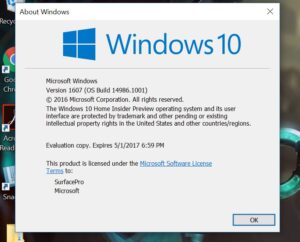 Microsoft Merilis Windows 10 Creators Update Build 14986.1001