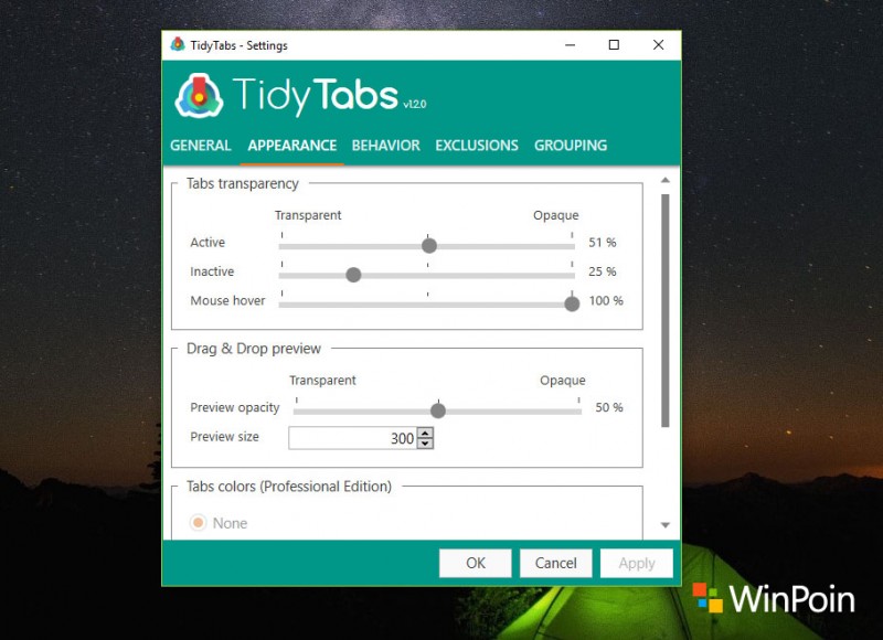 Atur dan Buat Tab untuk Semua Aplikasi Windows dengan TidyTabs