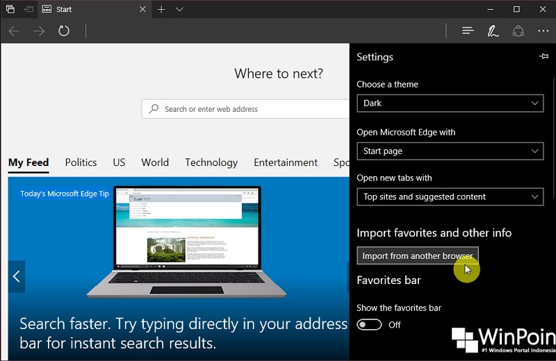 Cara Export Favorites dari Microsoft Edge (2)