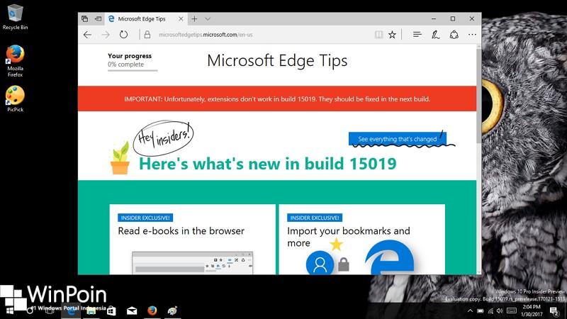 Windows 10 Build 15019 Peningkatan pada Microsoft Edge (1)