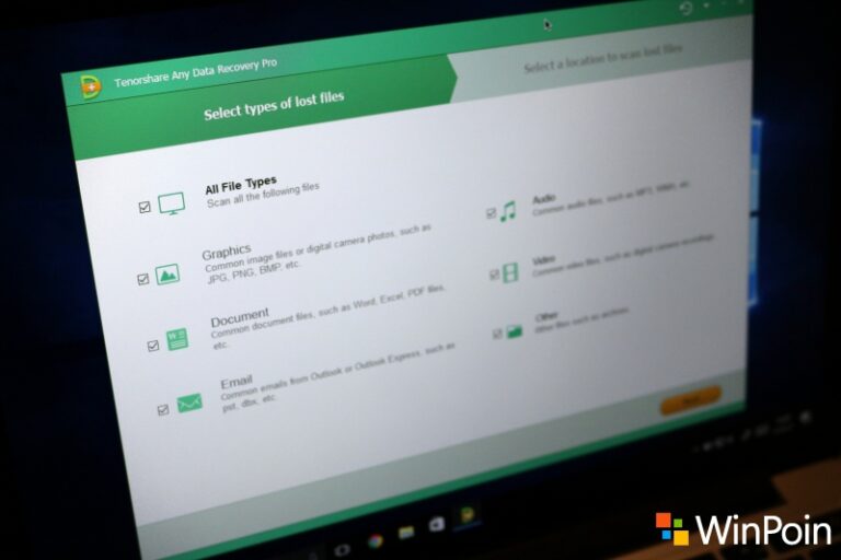 Mengembalikan File yang Hilang di Windows 10 dengan Any Data Recovery