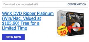 Gratis Terbatas: Dapatkan Lisensi WinX DVD Ripper Platinum (Windows / Mac)