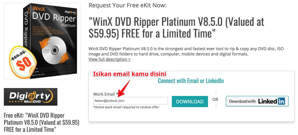 Gratis Terbatas: Dapatkan Lisensi WinX DVD Ripper Platinum (Versi Terbaru)