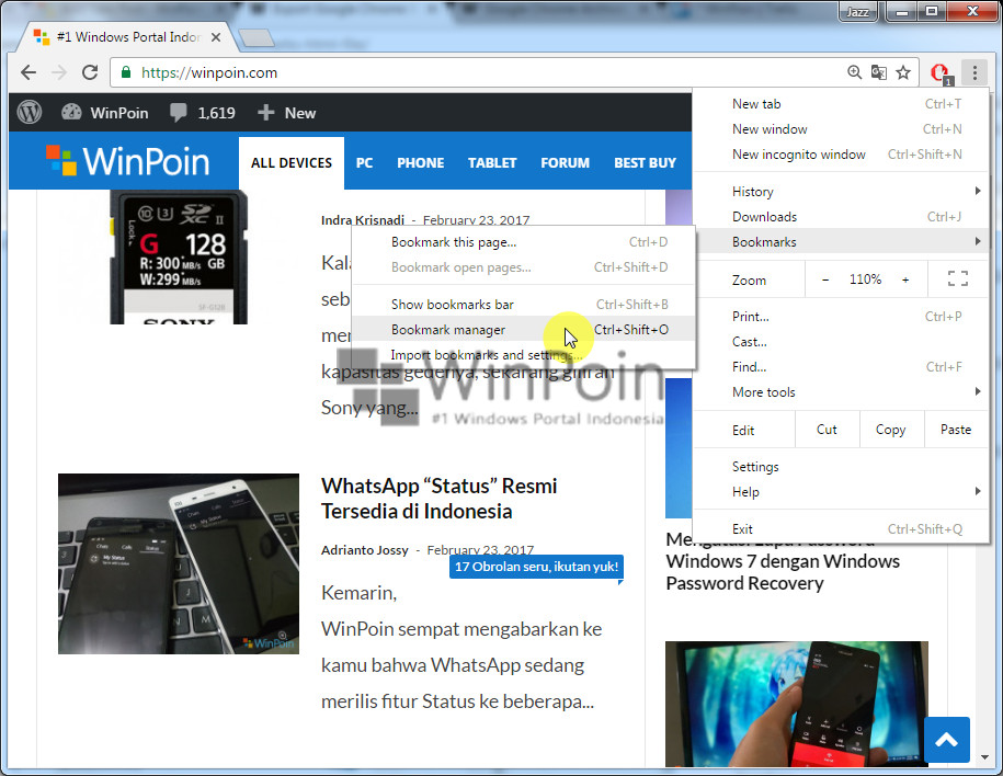 Cara Export Bookmark Google Chrome (2)