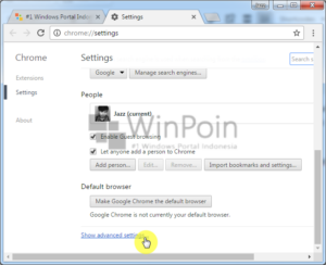 export google chrome settings