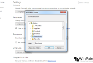 Cara Mengganti Lokasi Download Folder Google Chrome (4)
