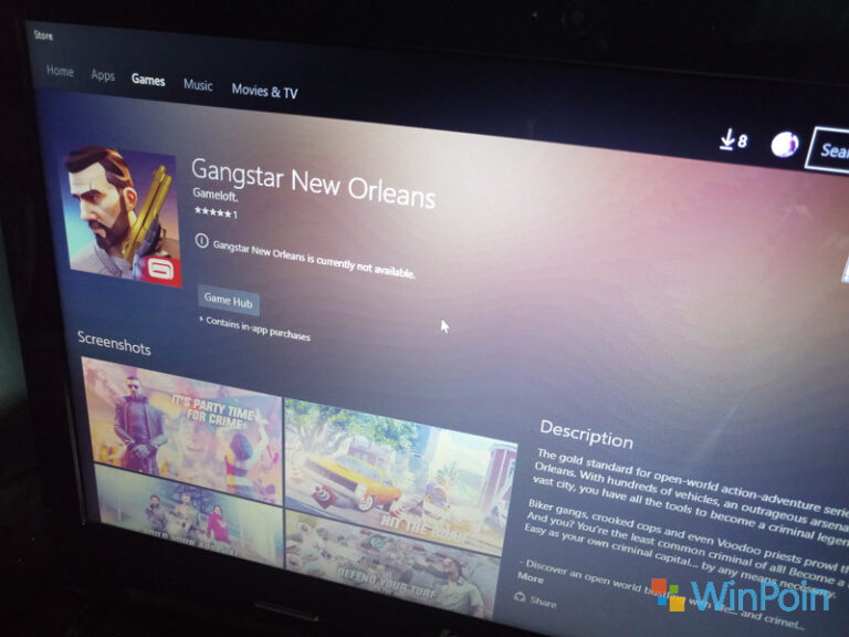 Gangstar New Orleans Sudah Muncul di Windows Store