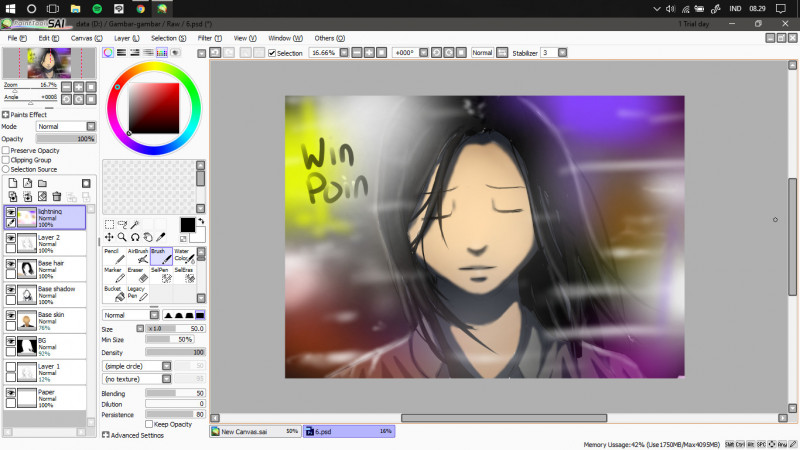 sai paint tool windows 10