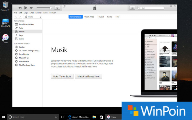 cara itunes di windows