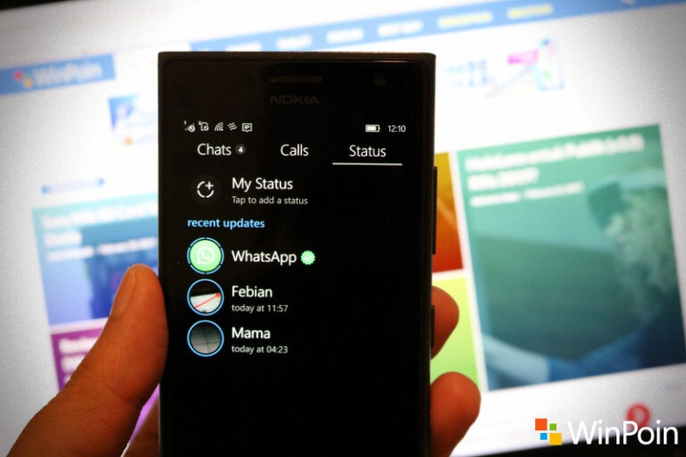Cara Update Status WhatsApp di Windows 10 Mobile (Beserta Panduan Lengkapnya)
