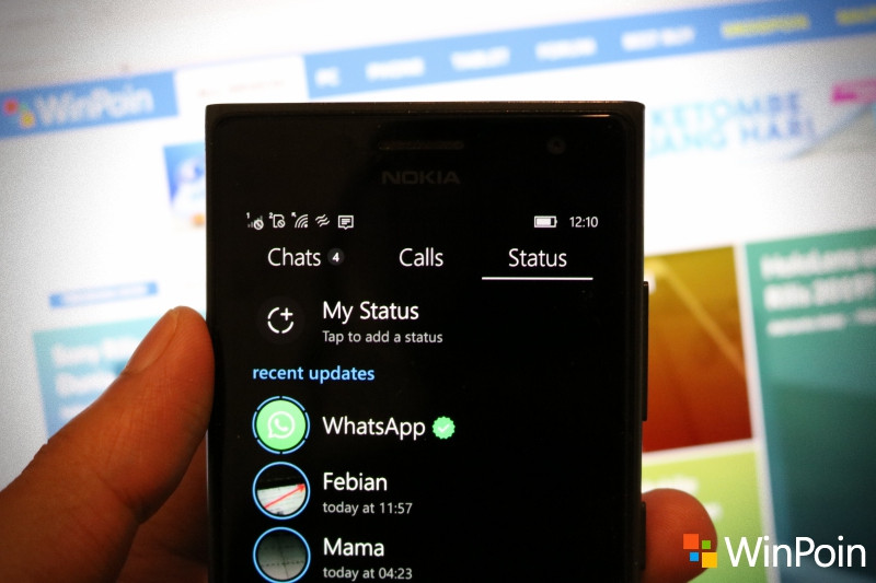 Cara Update Status WhatsApp di Windows 10 Mobile (Beserta Panduan Lengkapnya)