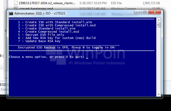 Cara Membuat ISO Windows 10 Creators Update (Final) dengan File ESD (2)