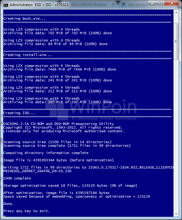 Cara Membuat ISO Windows 10 Creators Update (Final) dengan File ESD (3)