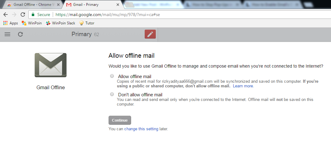 Cara Menjalankan Gmail Secara Offline di Google Chrome (3)