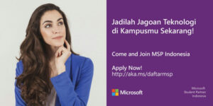 Pendaftaran Microsoft Student Partner 2017 Sudah Dibuka