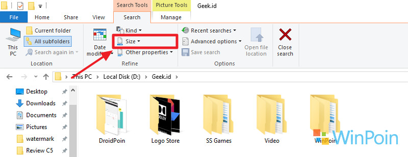 Cara Mencari File Berukuran Besar di Windows 10