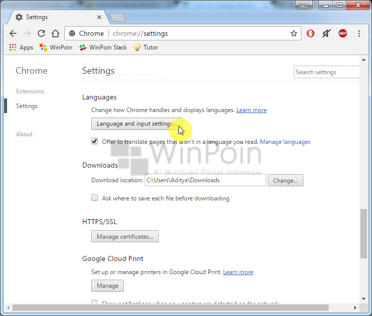 Cara Mengganti Bahasa di Google Chrome (2)