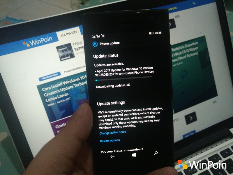 Cara Install Windows 10 Mobile Creators Update Terbaru di Lumia Lawas