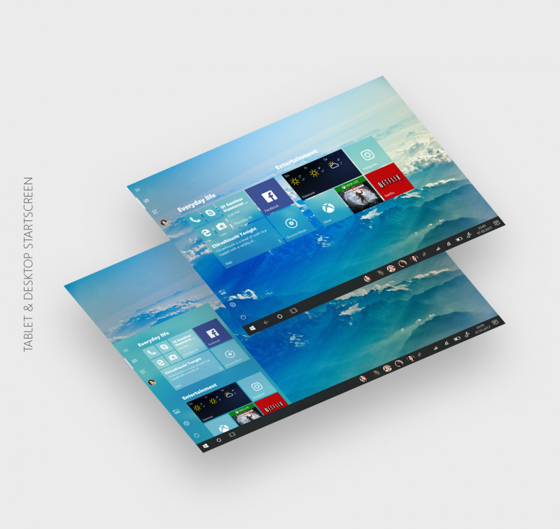 Desain Konsep Windows 10 Neon Ini Terlihat Keren