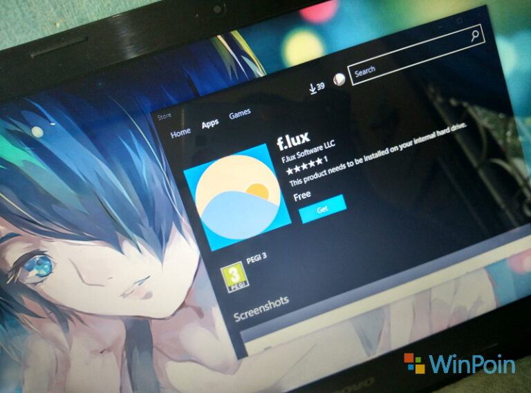 Aplikasi f.lux Resmi Hadir ke Windows Store!