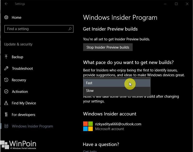 Cara Beralih dari Slow Ring ke Fast Ring Windows 10 (2)
